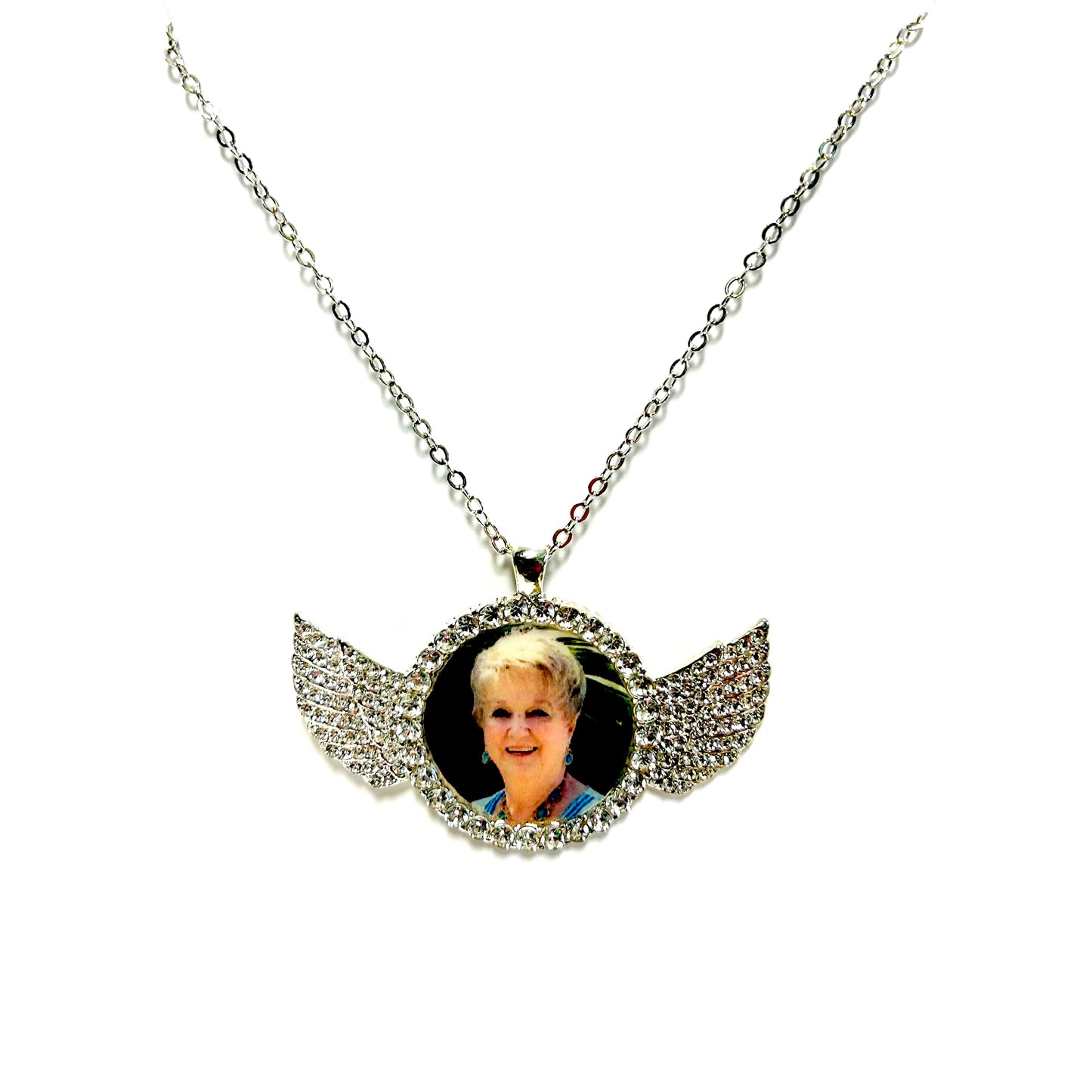 Custom Photo Angel Wing Necklace