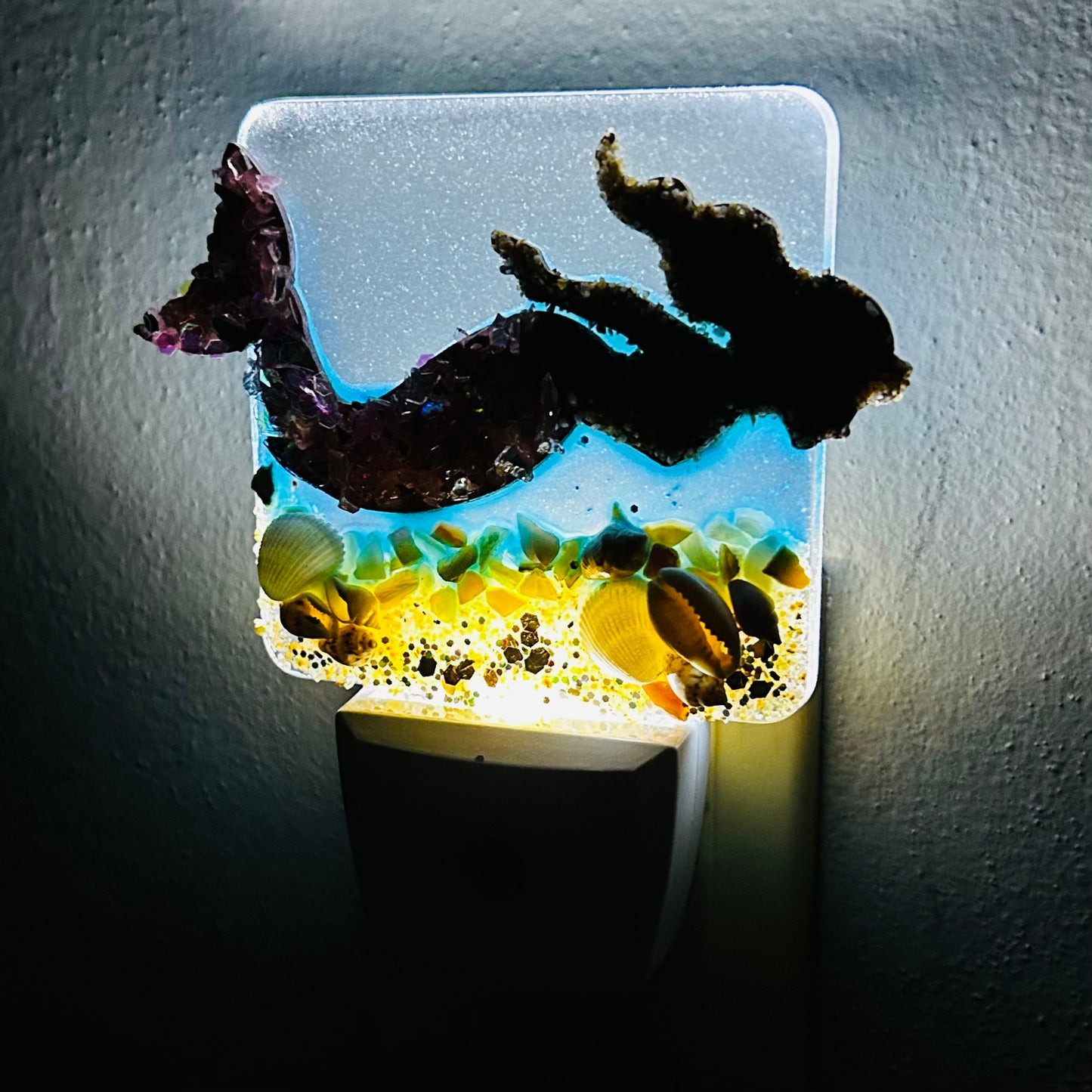 Mermaid Coastal Handcrafted Night-Light