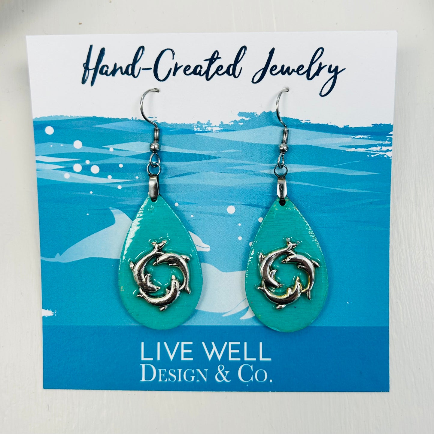 Dolphin Coastal Earrings