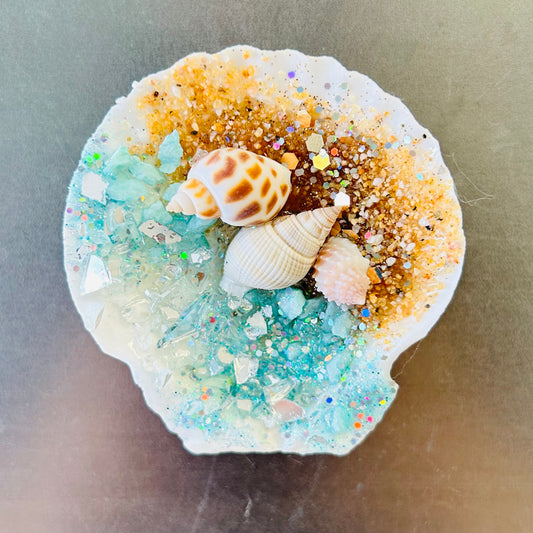 Scallop Shell Beach Magnet