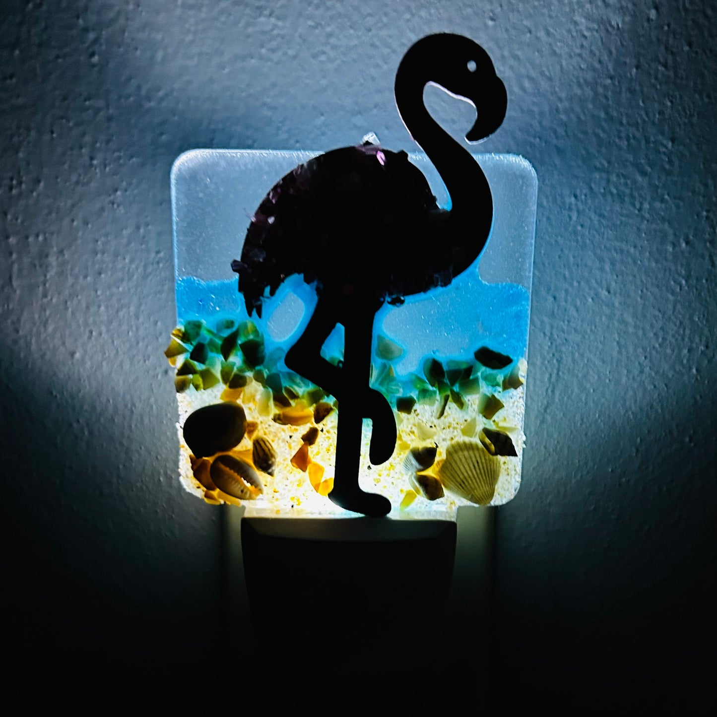 Flamingo Coastal Handcrafted Night-Light